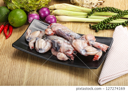 Delicous fresh raw uncooked frog Delicous fresh raw uncooked frog 127274169