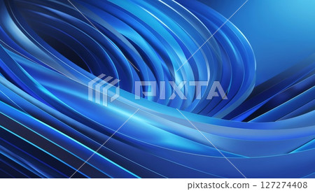 Abstract blue background with waves and bubbles elements Abstract blue background with waves and bubbles elements 127274408