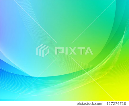 Abstract multicolor 3d gradient background with hi-tech elements and waves 127274718
