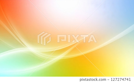 Abstract multicolor 3d gradient background with hi-tech elements and waves 127274741