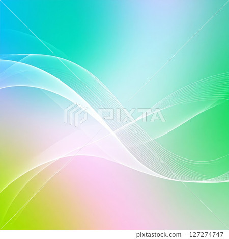 Abstract multicolor 3d gradient background with hi-tech elements and waves 127274747