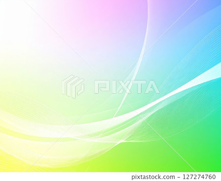 Abstract multicolor 3d gradient background with hi-tech elements and waves 127274760