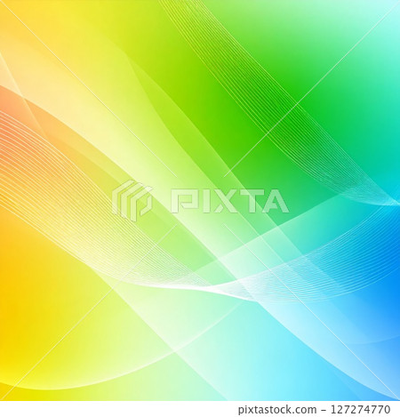 Abstract multicolor 3d gradient background with hi-tech elements and waves 127274770
