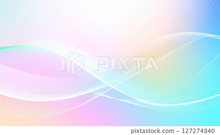 Abstract multicolor 3d gradient background with hi-tech elements and waves 127274840