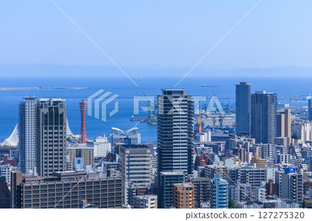 Early summer cityscape of Kobe (Chuo-ku, Kobe, Hyogo Prefecture) 127275320