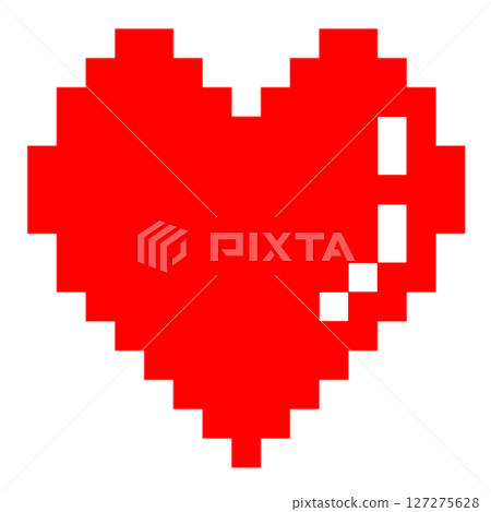 Colorful heart pixel art Colorful heart pixel art 127275628