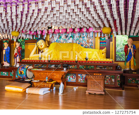 Reclining Buddha at Haedong Yonggungsa Temple, Busan 127275754