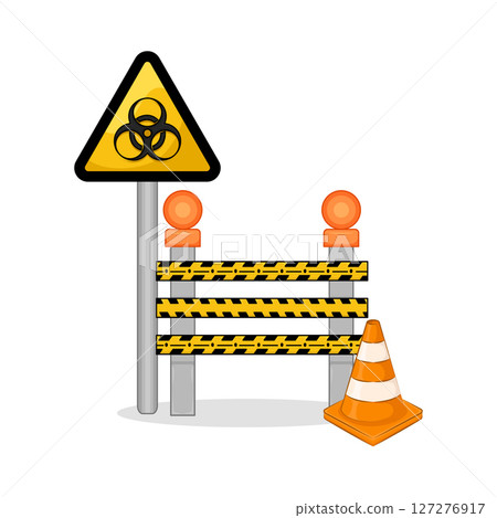 Illustration of Danger Line 127276917