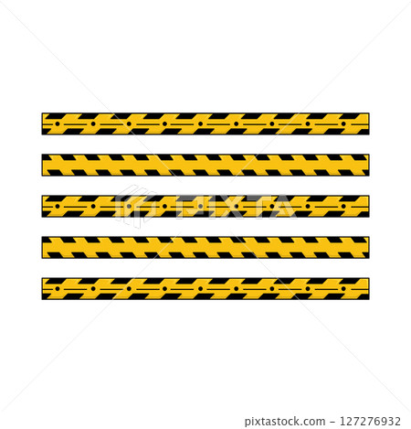 Illustration of Danger Line 127276932