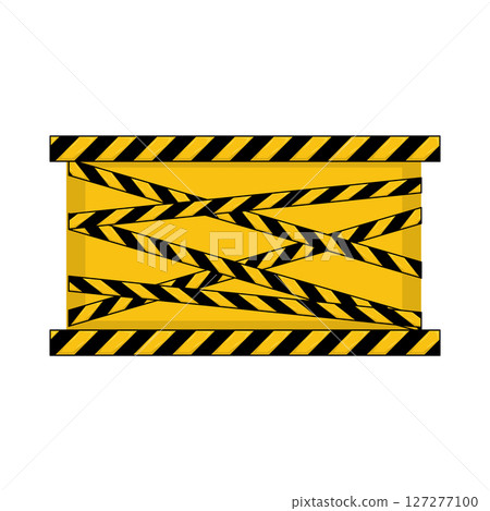 Illustration of Danger Line Illustration of Danger Line 127277100