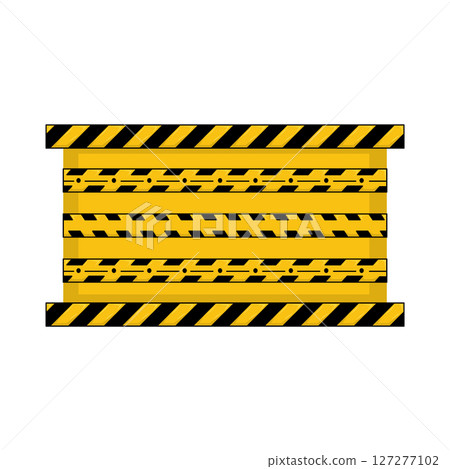 Illustration of Danger Line Illustration of Danger Line 127277102