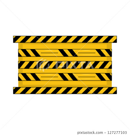 Illustration of Danger Line Illustration of Danger Line 127277103
