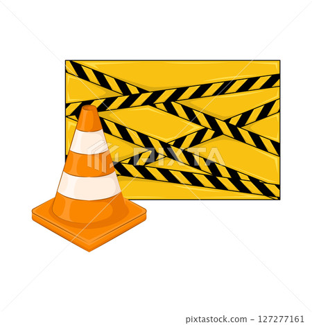 Illustration of Danger Line 127277161