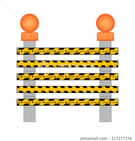Illustration of Danger Line Illustration of Danger Line 127277178