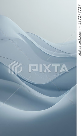 Smooth flowing abstract blue waves in minimalistic style 127277727