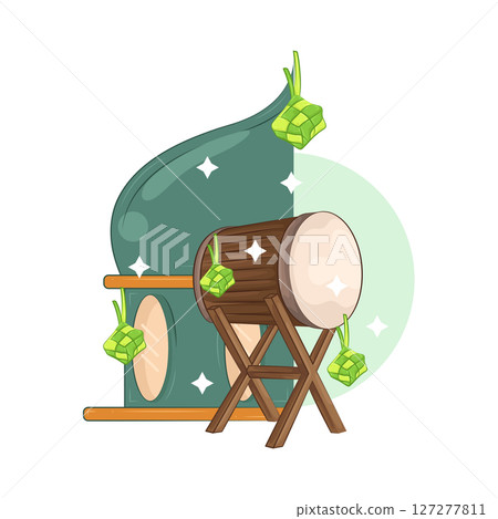 Illustration of Bedug Illustration of Bedug 127277811