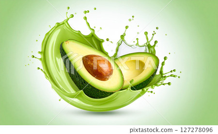 新鮮多汁的酪梨圖像背景 新鮮多汁的酪梨圖像背景 127278096