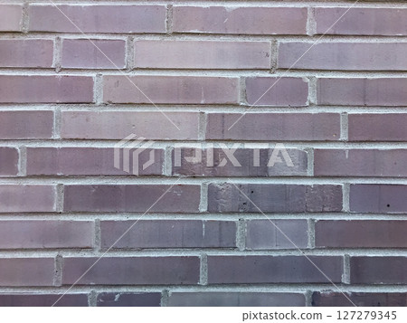 Brick wall with a gray and white color 127279345