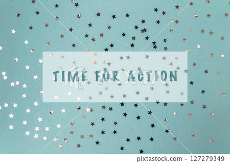 The concept of the image is to inspire action and motivate people to take action 127279349