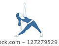 Illustration of a yoga woman 127279529