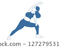 Illustration of a yoga woman 127279531