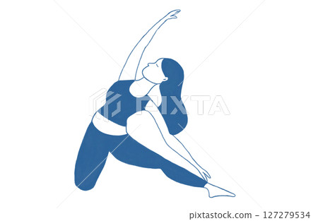 一個女人誰做瑜伽 一個女人誰做瑜伽 127279534