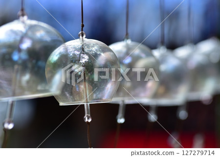Swaying glass wind chimes Swaying glass wind chimes 127279714