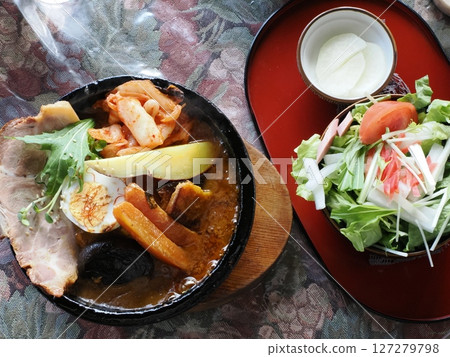 Grilled pork stone grilled curry cafe Yu Harajiri, Ogata-machi, Bungoono City, Oita Prefecture 127279798