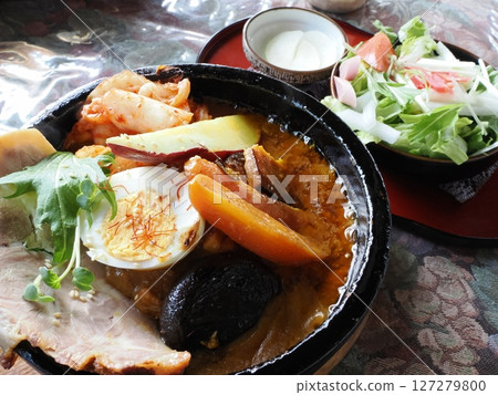Grilled pork stone grilled curry cafe Yu Harajiri, Ogata-machi, Bungoono City, Oita Prefecture Grilled pork stone grilled curry cafe Yu Harajiri, Ogata-machi, Bungoono City, Oita Prefecture 127279800
