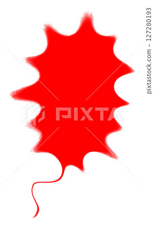 Spiky speech bubble illustration material (JPG/PNG) 127280193