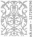 Vector of an arabesque for interior decoration 127280296