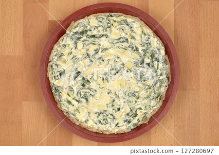 Spinach and cheese pie Spinach and cheese pie 127280697