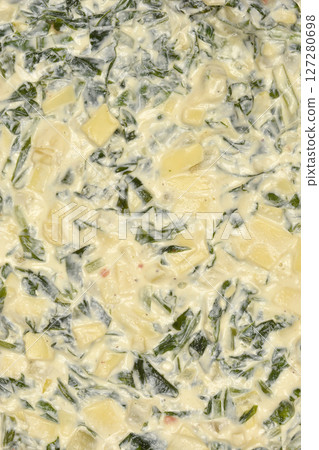 Spinach and cheese pie 127280698