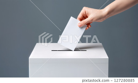 Abstract Voting Booth, Minimalist Democratic Process, Civic Duty, and Election Integrity. Perfect for political campaigns, voter education, and democratic themes 127280885
