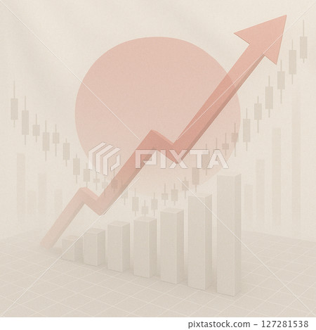 [Illustration] Stock prices rising 127281538