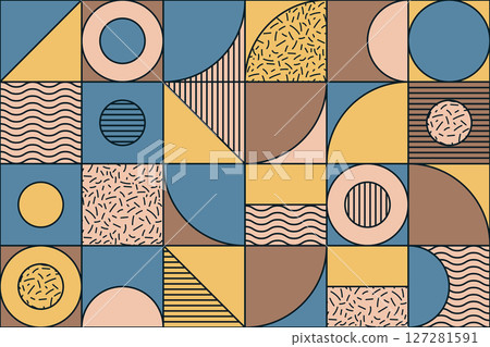 背景幾何圖案炫彩花紋 127281591