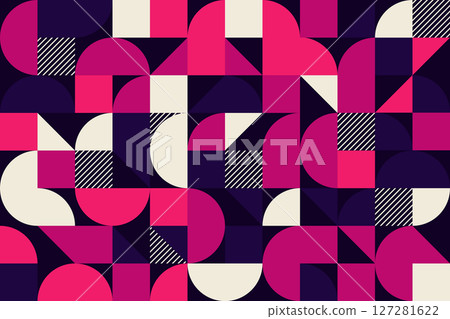 背景幾何圖案炫彩花紋 127281622