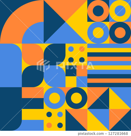 背景幾何圖案炫彩花紋 127281668