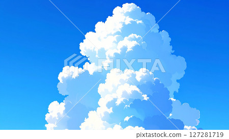藍天，夏天，積雨雲 127281719