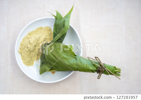Bamboo shoots made by children 127281957