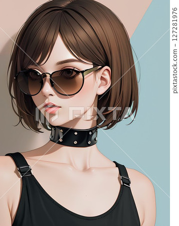 A female character with a brown motif 127281976