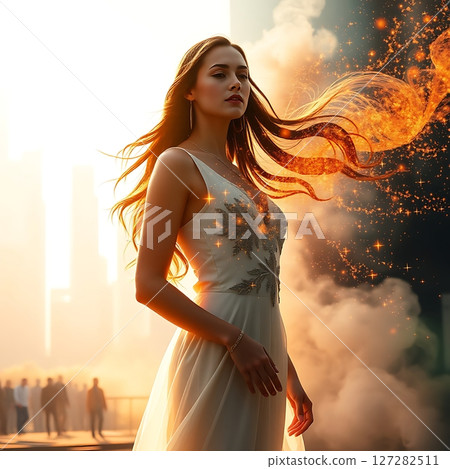 充滿活力的神秘女性 127282511