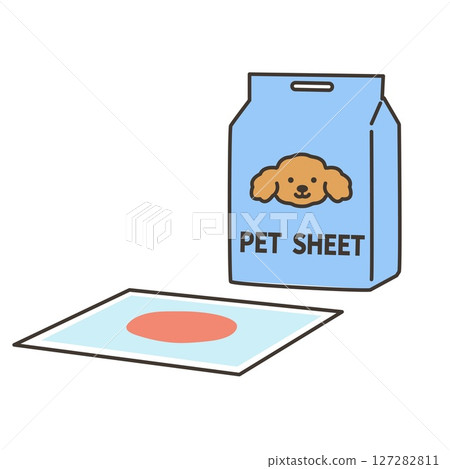 寵物床單和血尿的插圖 寵物床單和血尿的插圖 127282811