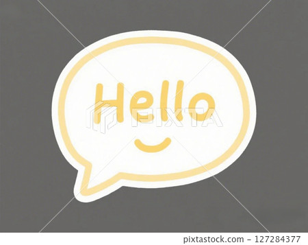 Illustration of a speech bubble Illustration of a speech bubble 127284377