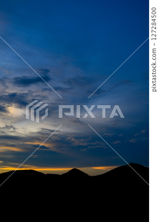 sunset sky over mountain sunset sky over mountain 127284500