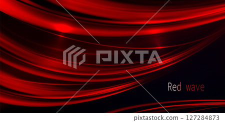 Exquisite red wavy background with bright glitter Exquisite red wavy background with bright glitter 127284873