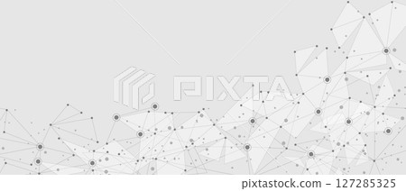 Abstract triangle mesh network connect fechnology futuristic background vector 127285325