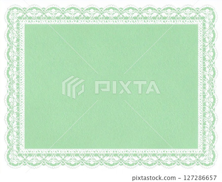 Lace border frame/background material (AI generated image) 127286657