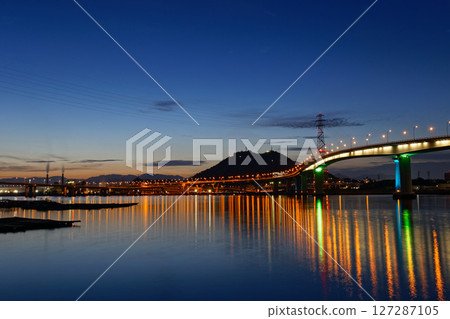 廣島灣夜景、柳木公園 127287105
