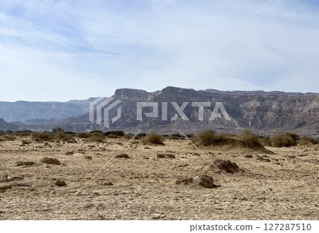 The Arava Desert and the Negev Mountains 127287510
